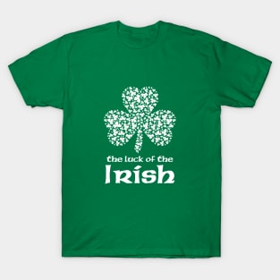 The Luck of The Irish White Print T-Shirt